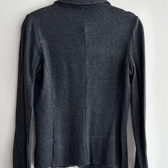 Tahari Dark Grey Stretch Sweatshirt Blazer, Casual Workwear, Size Medium - Picture 15 of 16